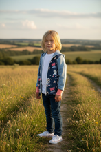 Lade das Bild in den Galerie-Viewer, Softshell / Jeans Jacke Gr. 104/110
